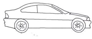how to draw a car step 17