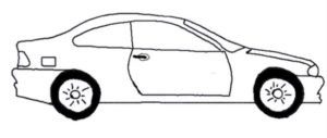 how to draw a car step 23
